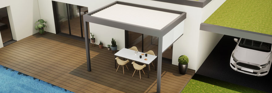 Terrasse avec pergola